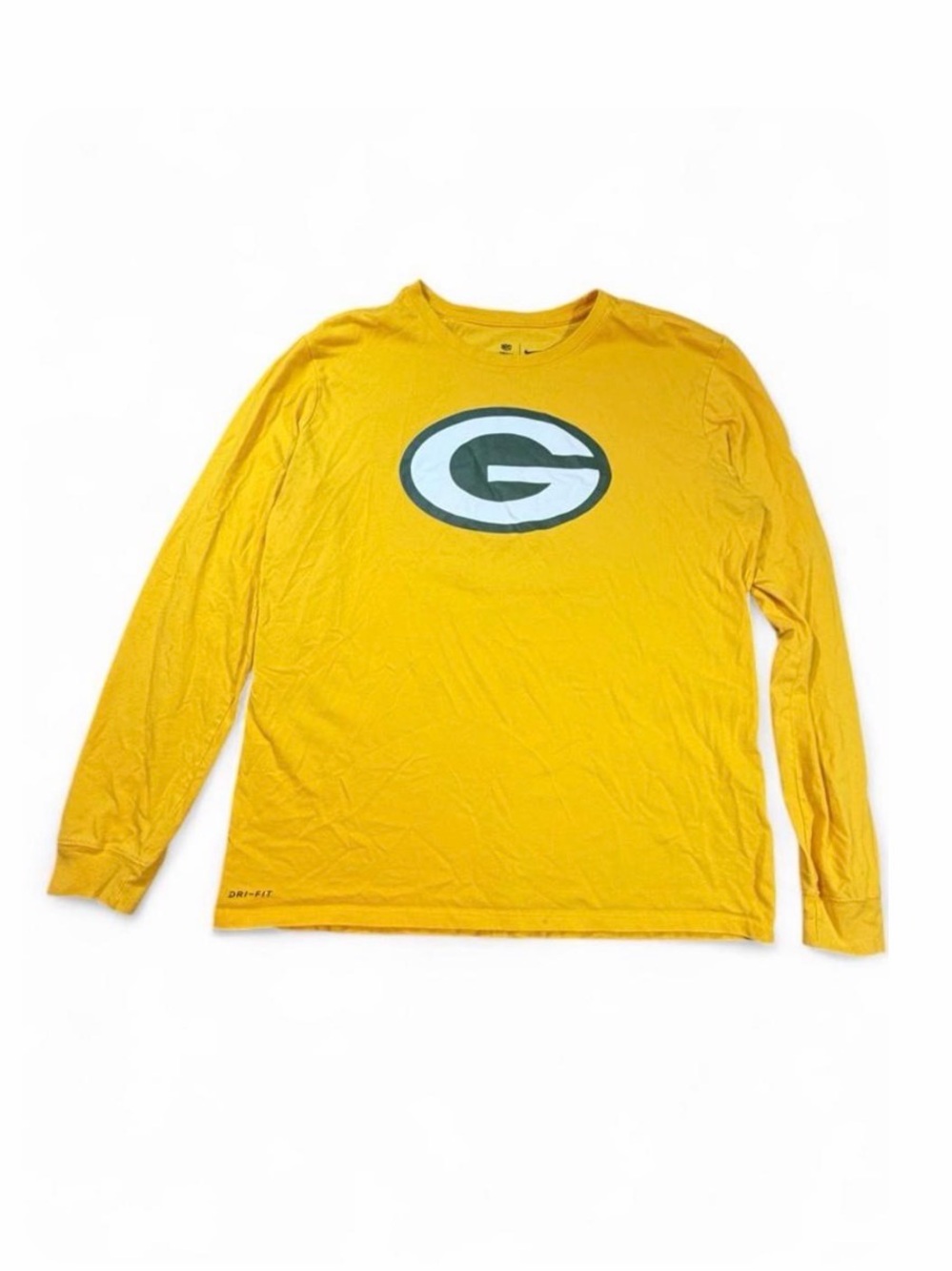 Nike Green Bay Packers NFL Long Sleeve Athletic Tee Size L